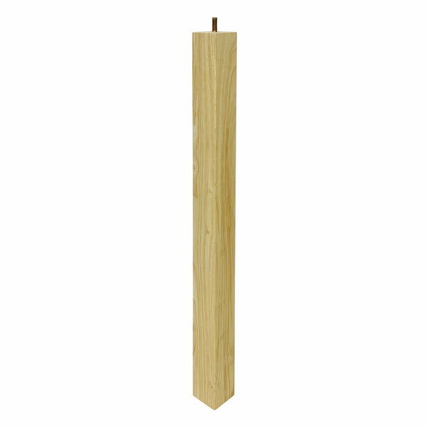 Adoored 53 x 53 x 710mm Raw Wood Square Furniture Leg