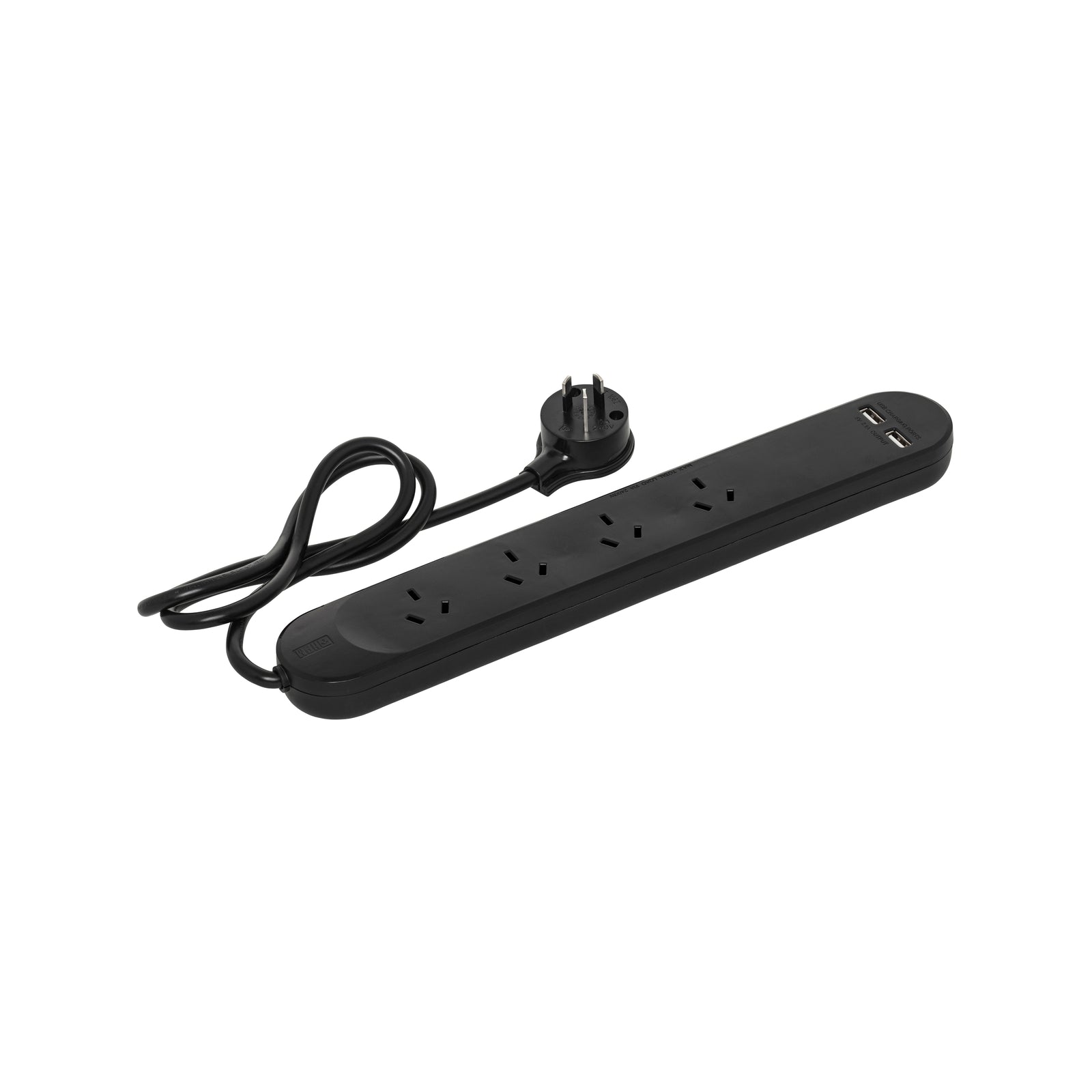 HPM 4 Outlet Black Standard USB Charging Powerboard - Image 2 of 2