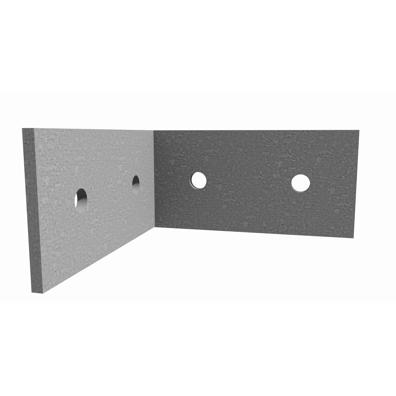 Dunnings 150 x 150 x 75 x 6mm M12 Galvanised Angle Bracket - Image 1 of 1
