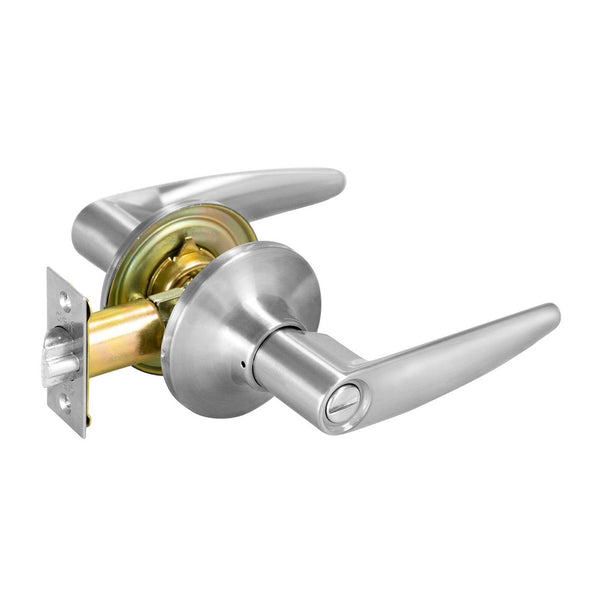 Delf Satin Chrome Pomona Privacy Lever Set