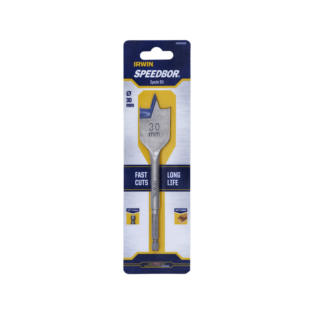 IRWIN 30mm Blue Groove Spade Bit - Image 1 of 2