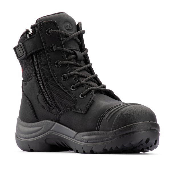 Bata Industrials Women's Black Luna Zip Side Safety Boot US Size 9