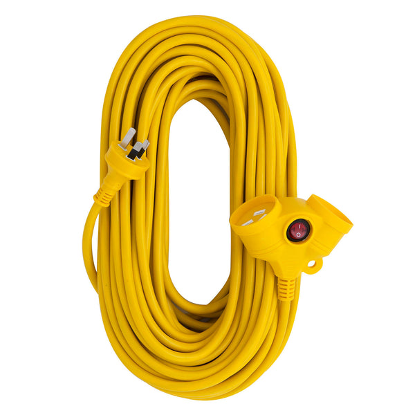 Deta 15m Dual Socket Heavy Duty Extension Lead