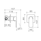 Caroma Luna Bath / Shower Mixer - Image 2 of 2
