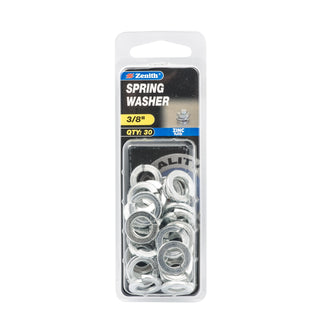 Zenith 3/8" Zinc Plated Spring Washer - 30 Pack