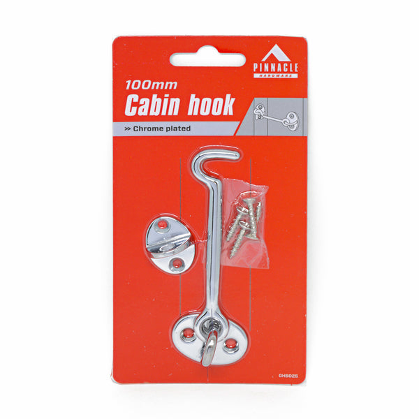 Pinnacle 100mm Chrome Plated Cabin Hook