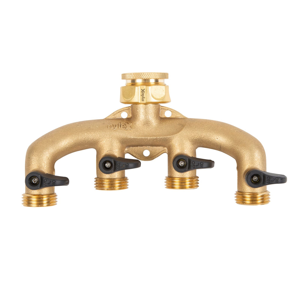 Nylex Brass 4 Way Tap Adaptor - Image 1 of 3