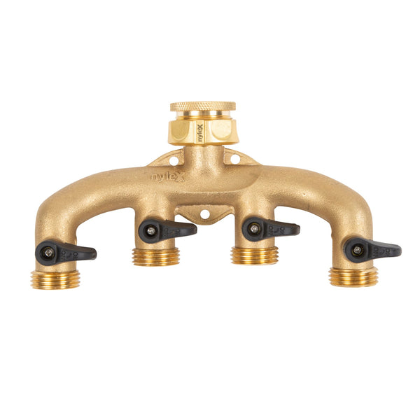 Nylex Brass 4 Way Tap Adaptor
