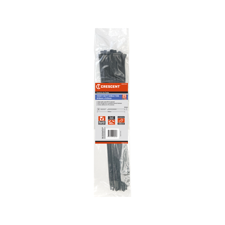 Crescent 610 x 9mm Heavy Duty Cable Ties - 25 Pack