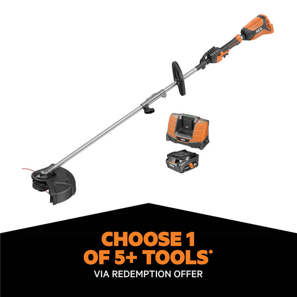 AEG 18V 33cm 4.0Ah Brushless Line Trimmer Force Kit