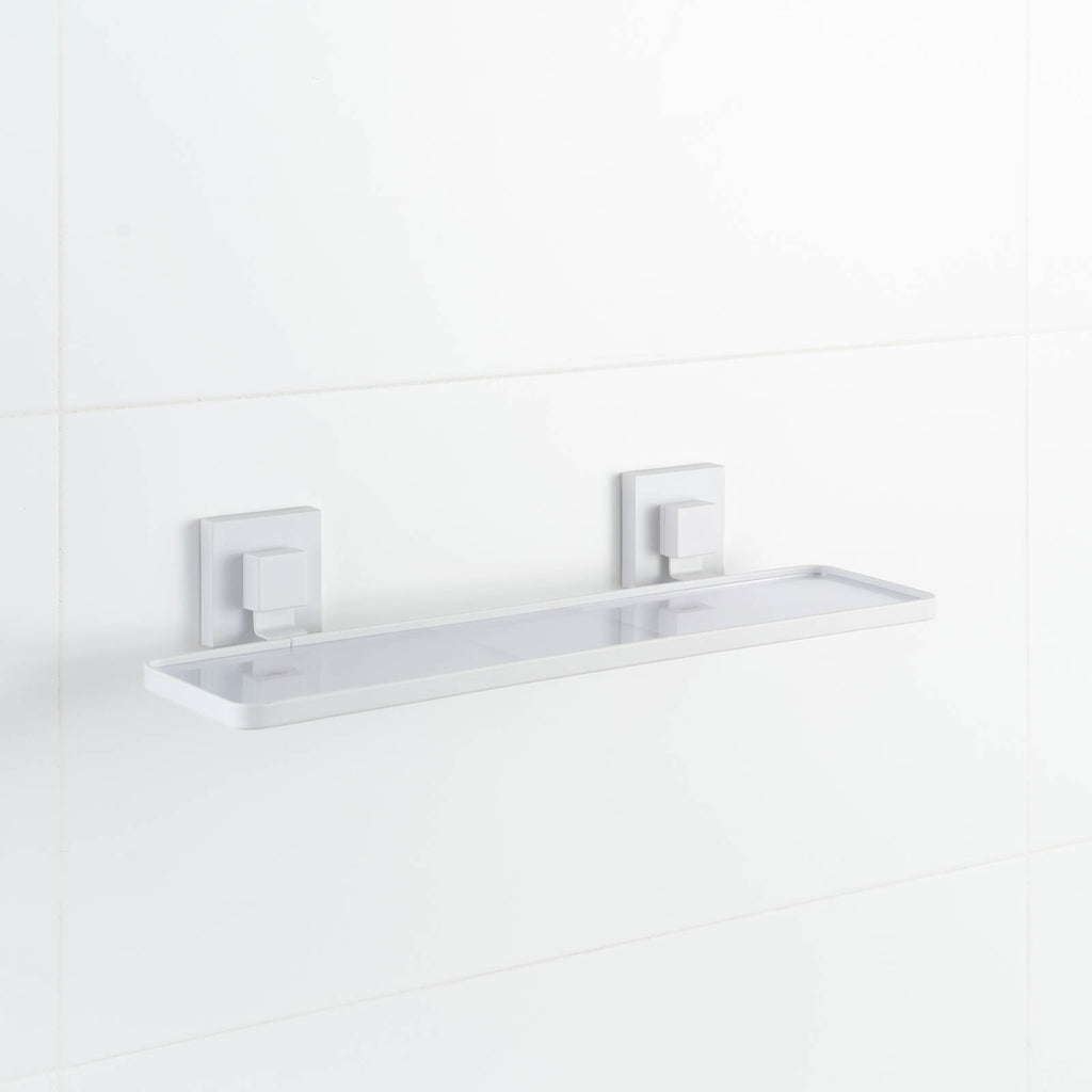 Fusion-Loc Matte White Style Suction Acrylic Shelf - Image 8 of 10