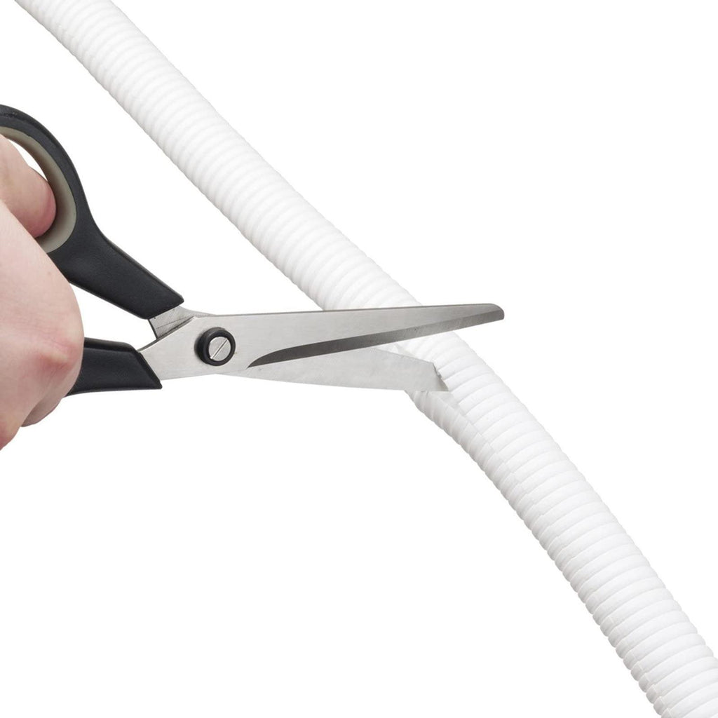 D-Line 1.1m Ø132mm White Cable Tidy Split Tube Cable Organiser - Image 4 of 6