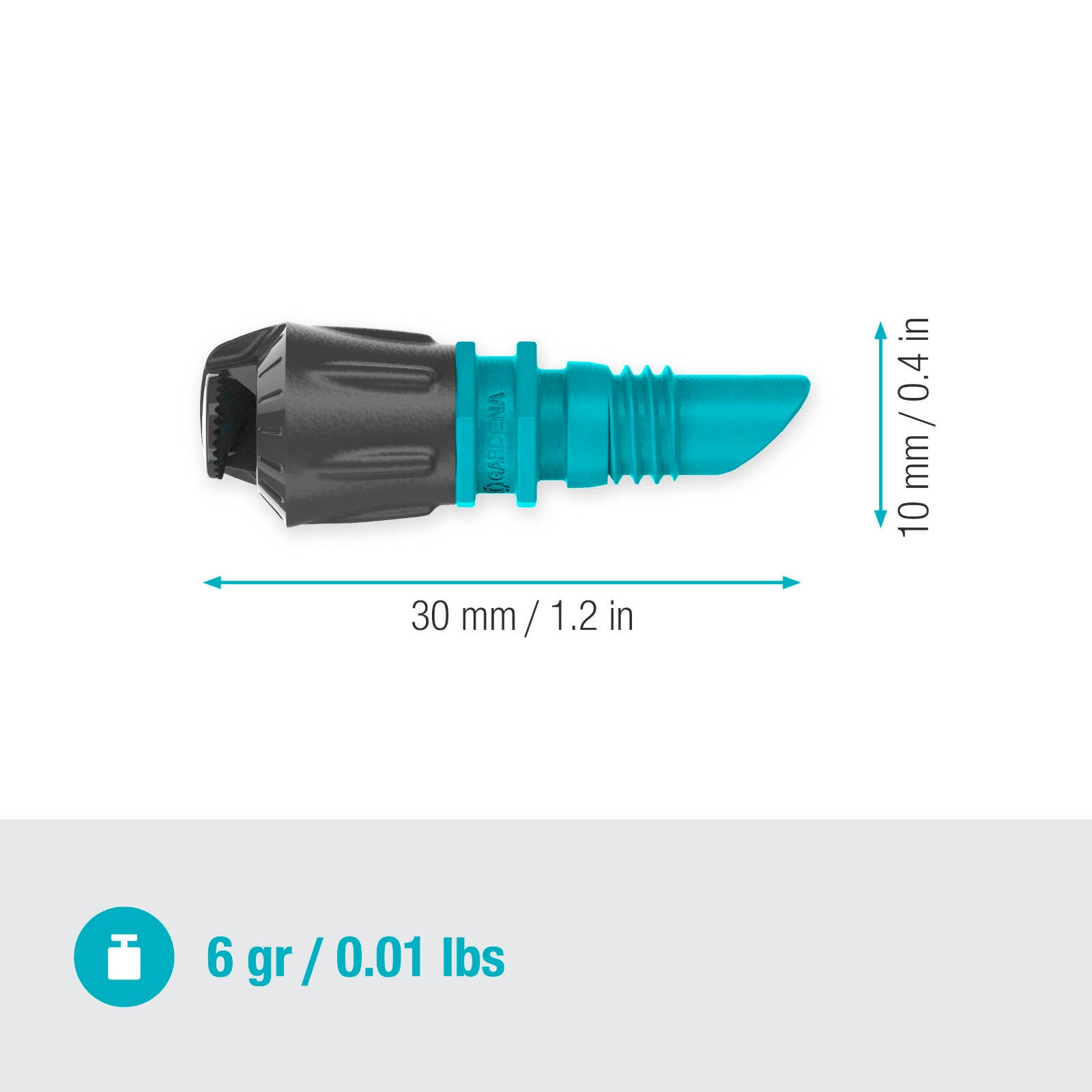 GARDENA Micro Irrigation Spray Nozzle 180° - 5 Pack - Image 8 of 8