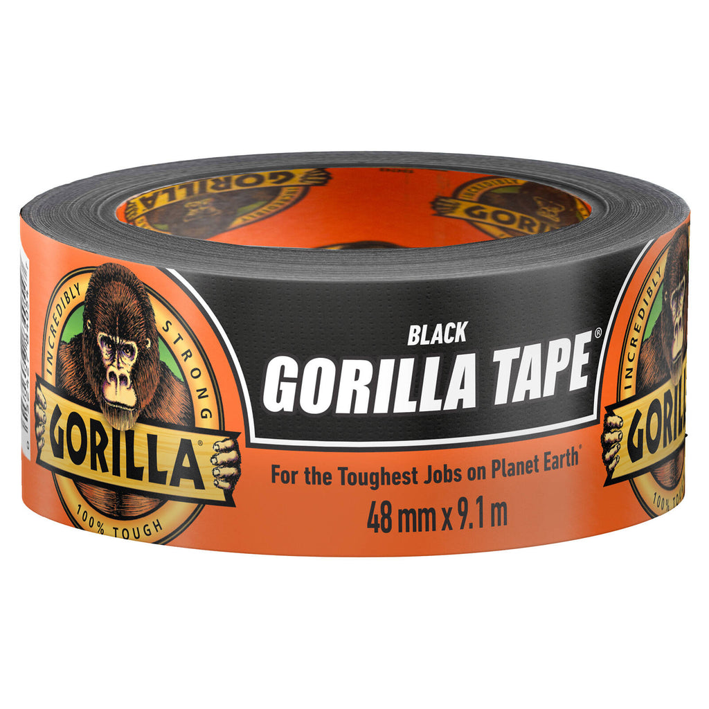 Gorilla 48mm x 9m Black Cloth Tape - Image 1 of 6