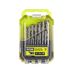 Ryobi 19 Piece Metric High Speed Steel Drill Bit Set - Image 1 of 2