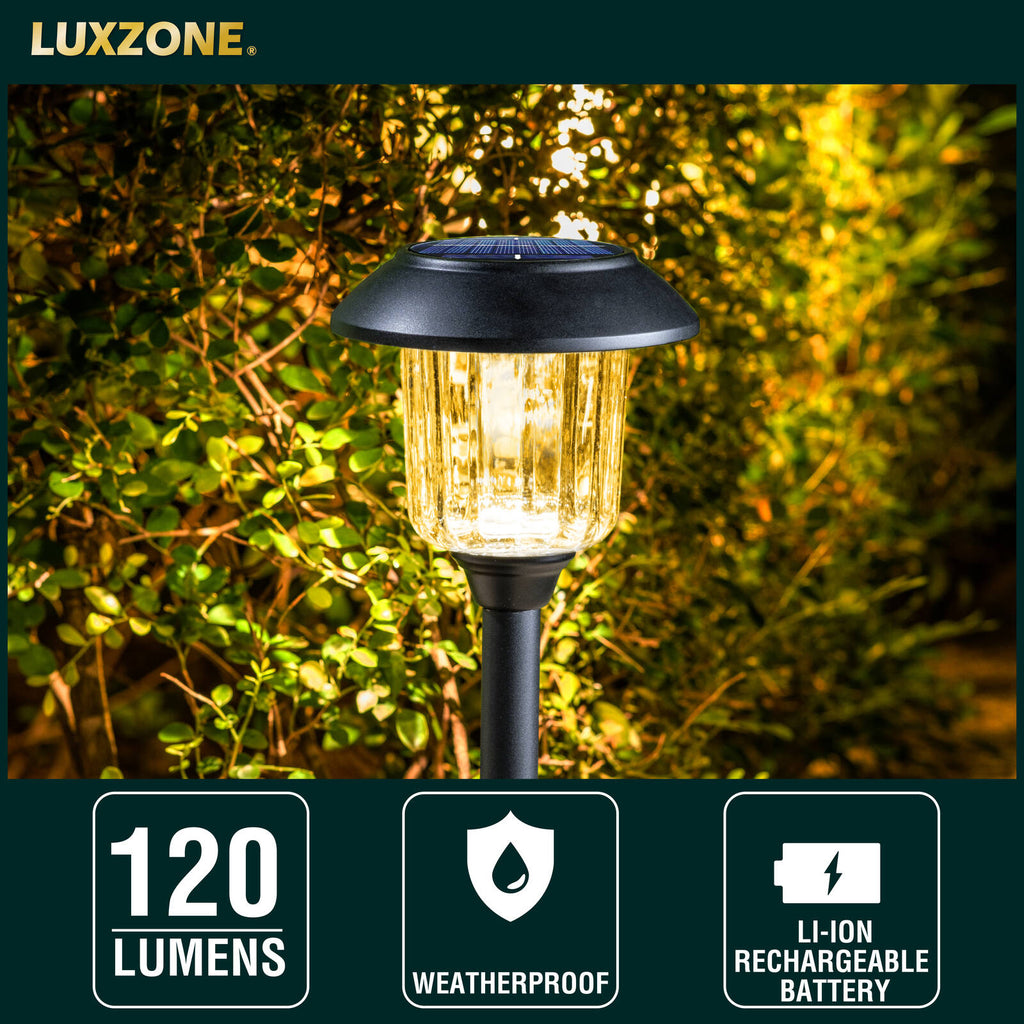 Luxzone 39cm 50lm Solar LED Pathway Light - 8 Pack - Image 6 of 11