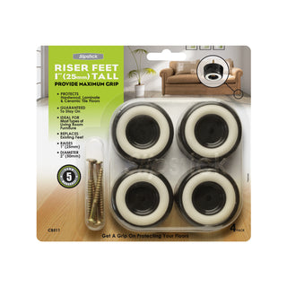 Slipstick 25mm (1”) Tall Furniture Heavy Duty Riser - Set of 4