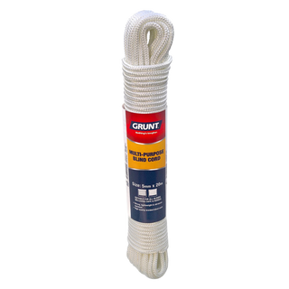 Grunt 5mm x 20m White Outdoor Blind Cord