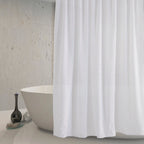 Barelli 180 x 180cm Checkerboard Jacquard Shower Curtain - Image 2 of 6