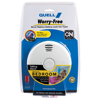 Quell Worry-Free Bedroom Talking Voice Photoelectric Alarm