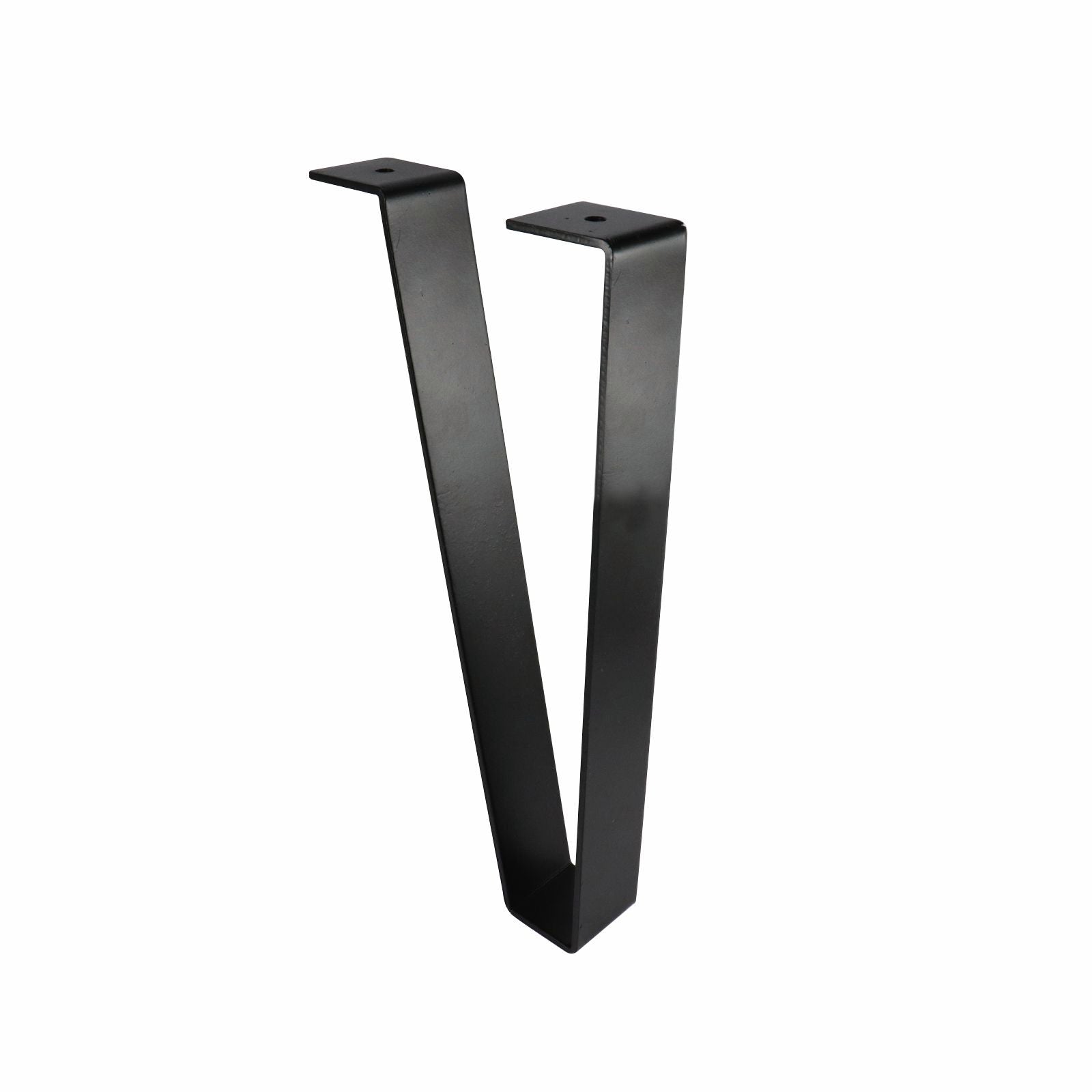 Adoored Black Steel Angled Flat Bar Furniture Leg - Image 1 of 3