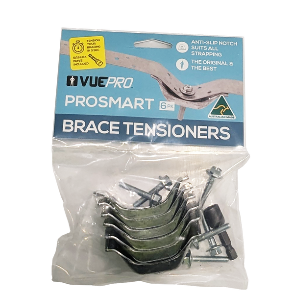 VUEPRO Hex Drive Anti-Slip Strap Bracing Tensioner - 6 Pack