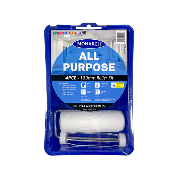 Monarch 180mm 4 Piece All Purpose Ultra Microfibre Roller Kit - 180mm