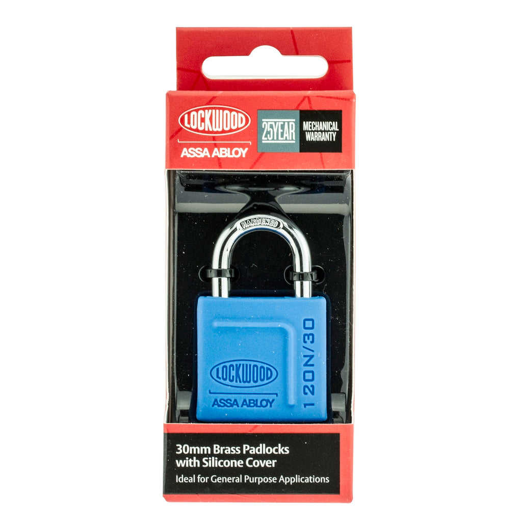 Lockwood 30mm Solid Brass 120N Series Padlock With Silicone Cover - Image 2 of 4