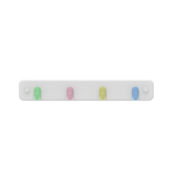 MODE 4 Pastel Hooks On White Board Key Rack