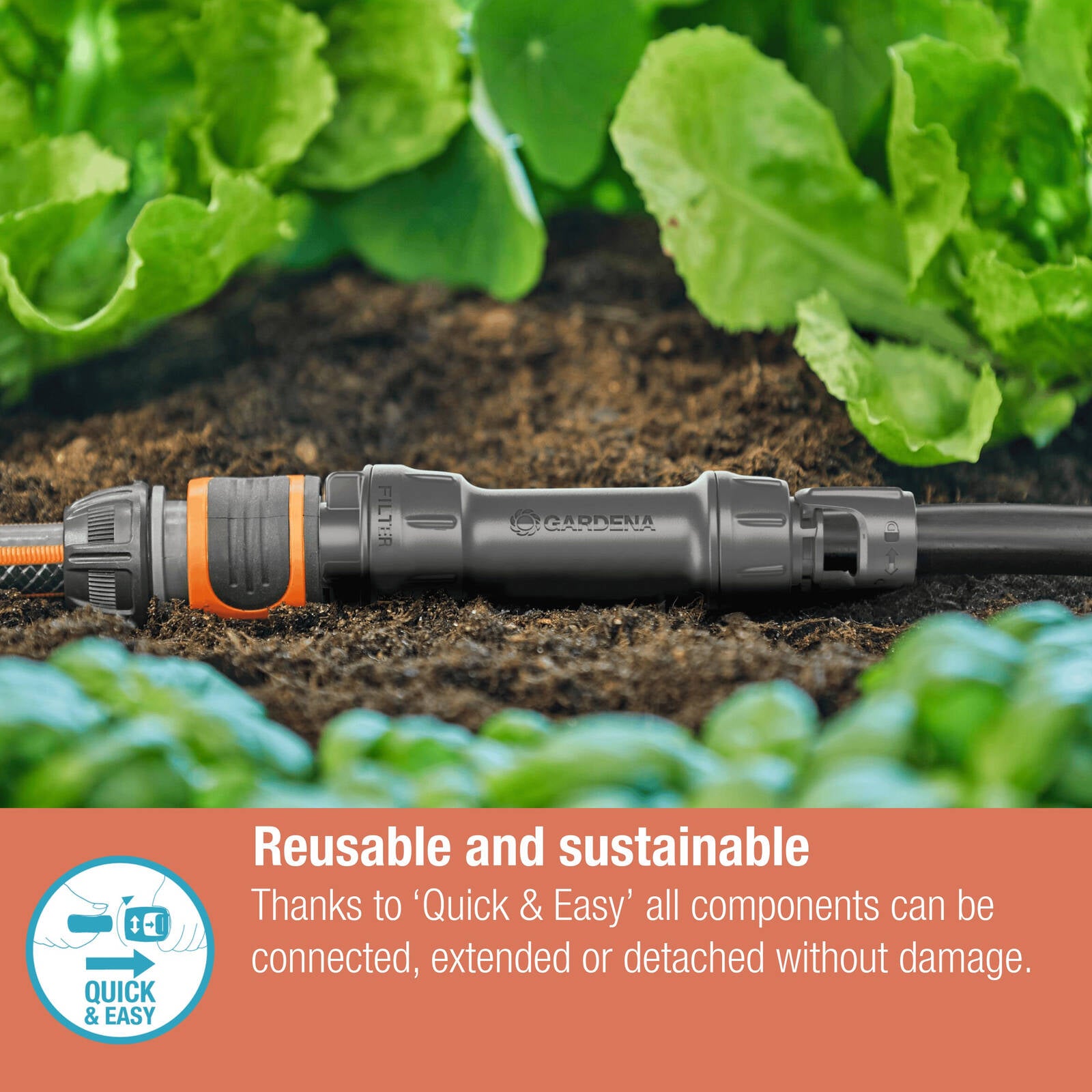 GARDENA 13mm ¾" Thread Micro Irrigation Tap Fitting - Image 6 of 7