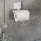 Fusion-Loc Matte White Style Suction Toilet Roll Holder - Image 2 of 3