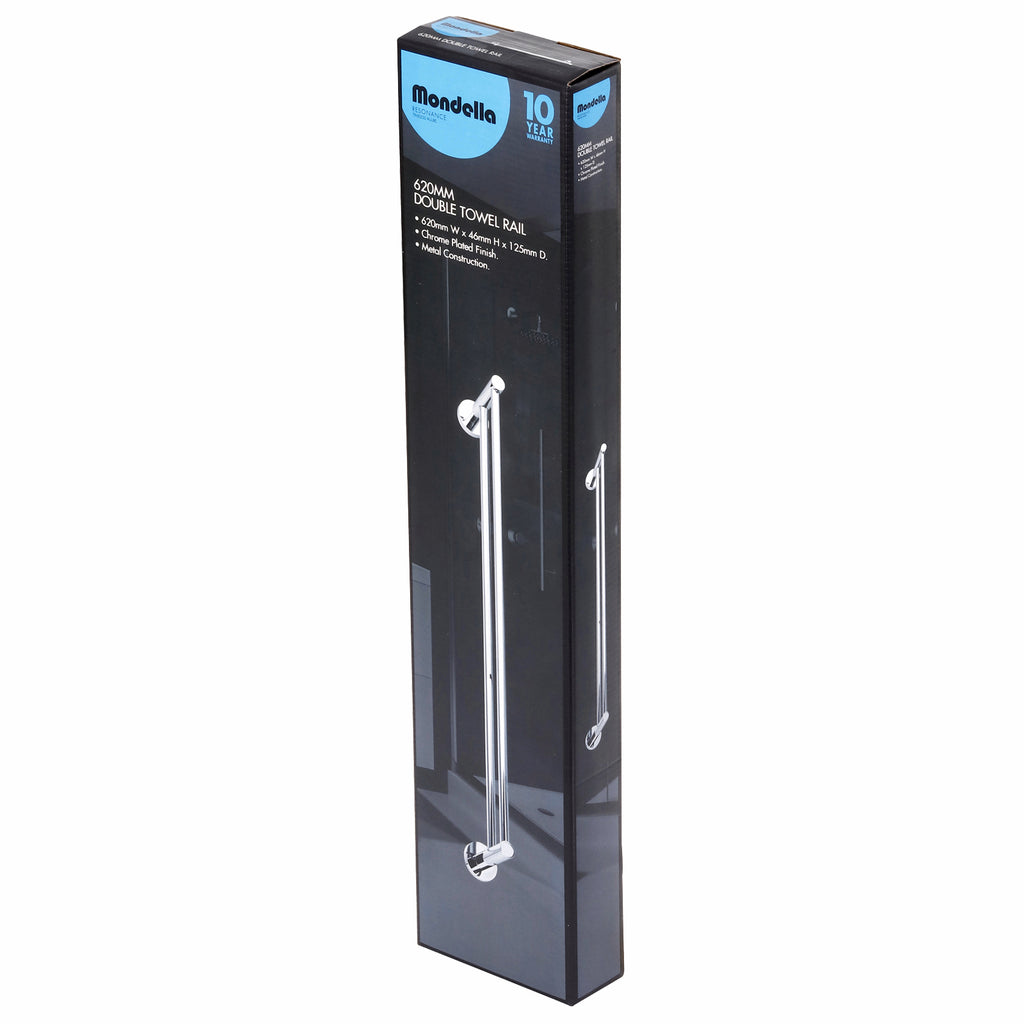 Mondella 620m Chrome Resonance Double Towel Bar - Image 4 of 4