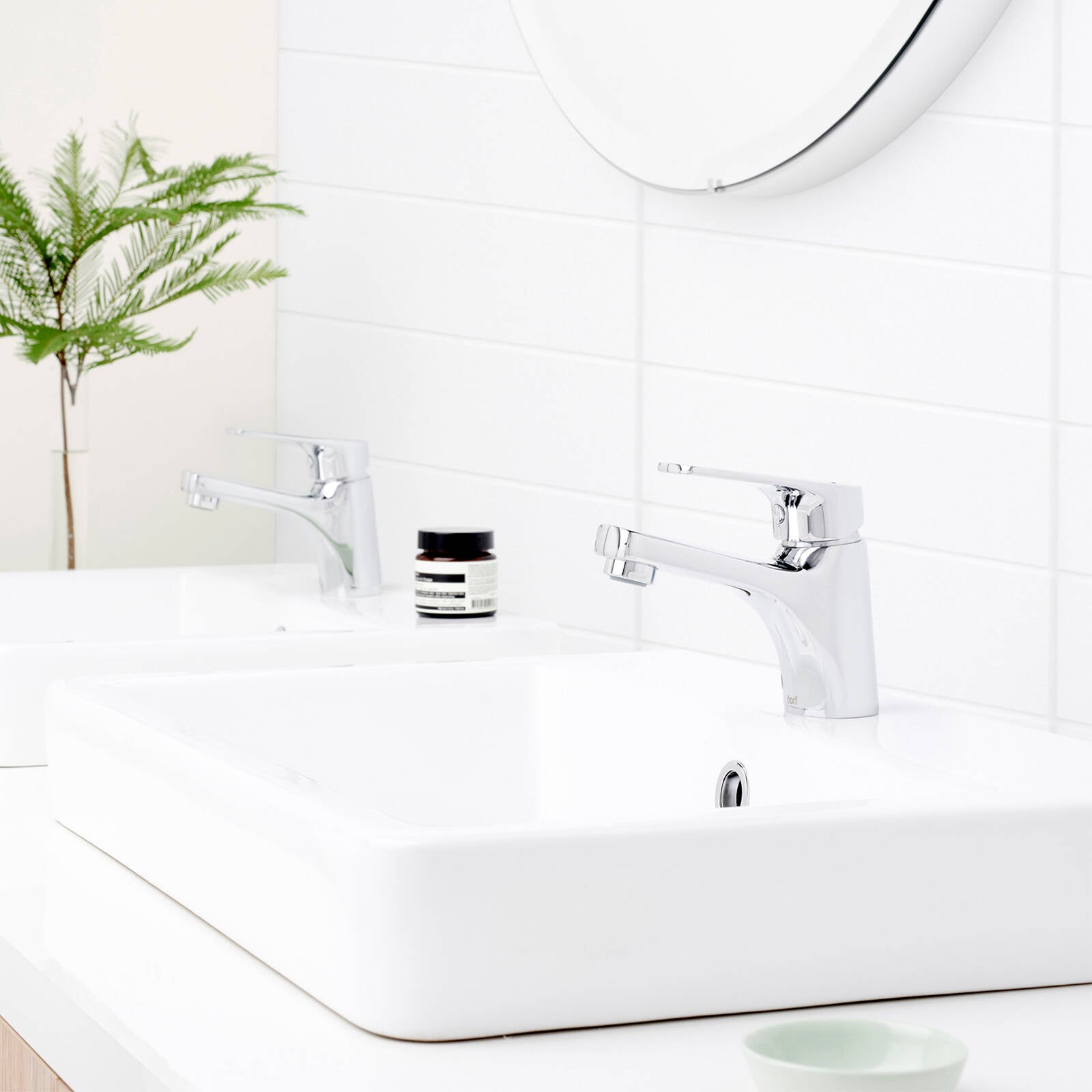 Dorf  Chrome Lead Free Kip Basin Mixer - Image 3 of 3