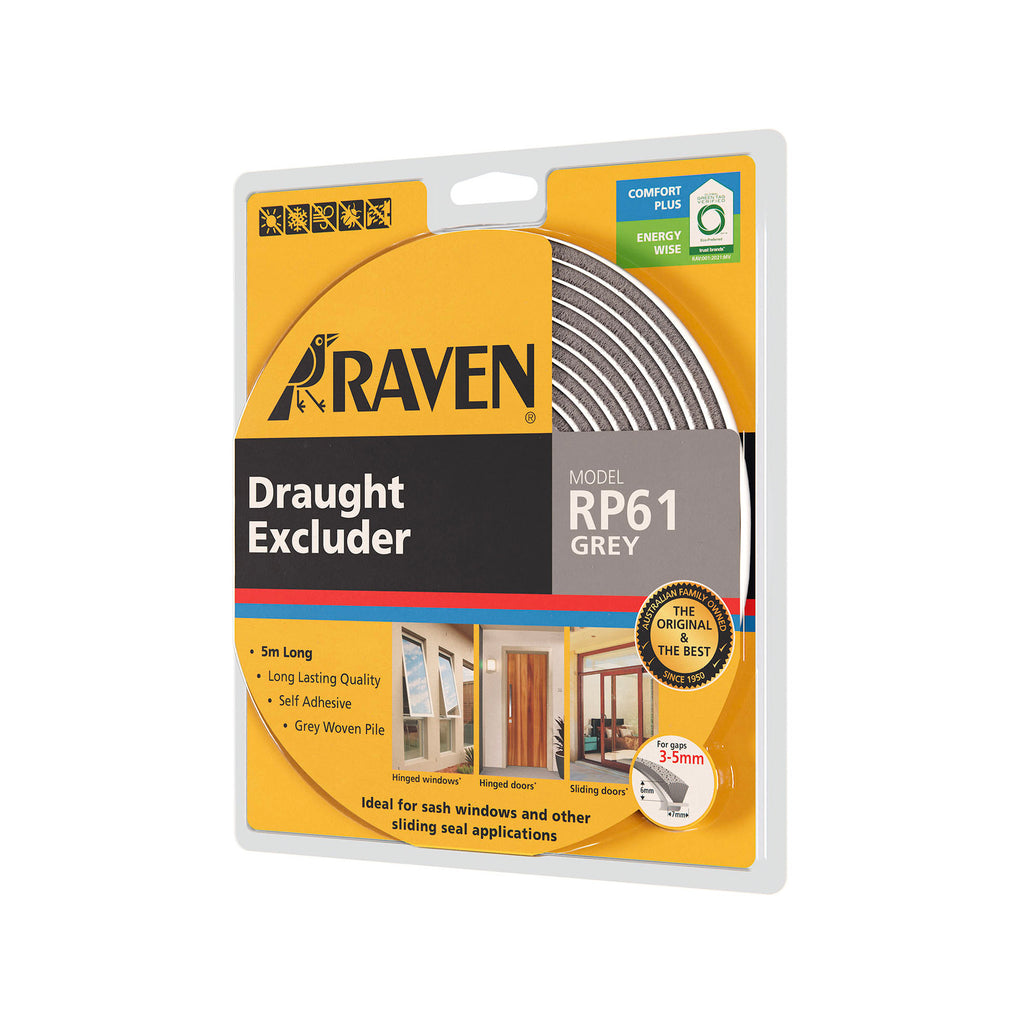 Raven 5000mm Grey RP61 Self Adhesive Weather Strip - Image 1 of 2