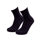 Tradie Men's Black Bamboo Ribbed 3 Pack Quarter Crew Socks - Size 7-10 - Image 4 of 5