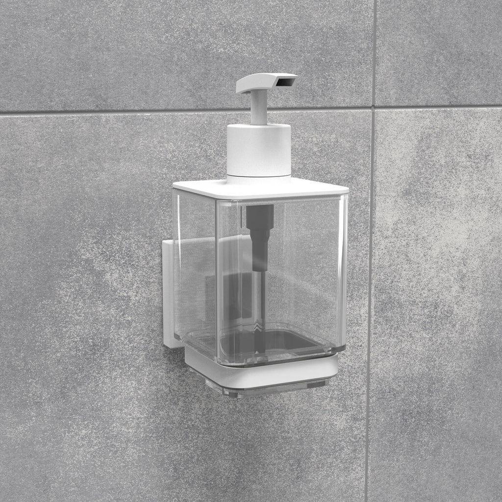 Fusion-Loc Matte White Style Suction Liquid Soap Dispenser - Image 3 of 4