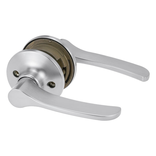 Lockwood Satin Chrome Symmetry Vicinity Passage Leverset
