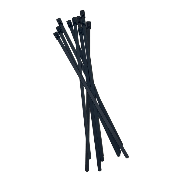 Stainless Steel Cable Ties 200MM X 4.6MM 10Pk. MIDNIGHT