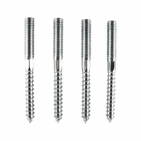 Everhang M8 x 80mm Zinc Plated Hanger Bolt - 4 Pack