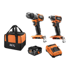 AEG Powertools 18V Brushless Sub Compact 2-Piece 4.0Ah Kit - Image 1 of 7