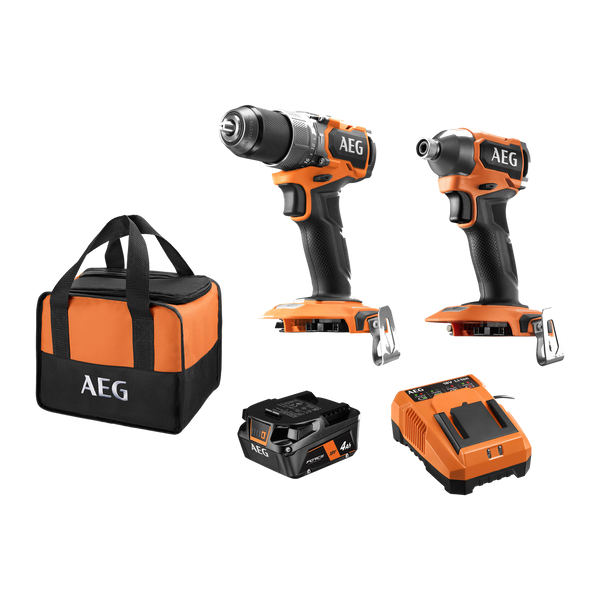AEG Powertools 18V Brushless Sub Compact 2-Piece 4.0Ah Kit