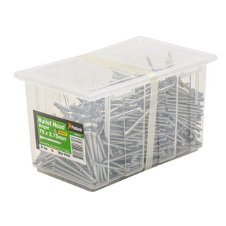 Paslode 75 x 3.75mm 5kg Bright Steel Bullet Head Nails - 700 Pack