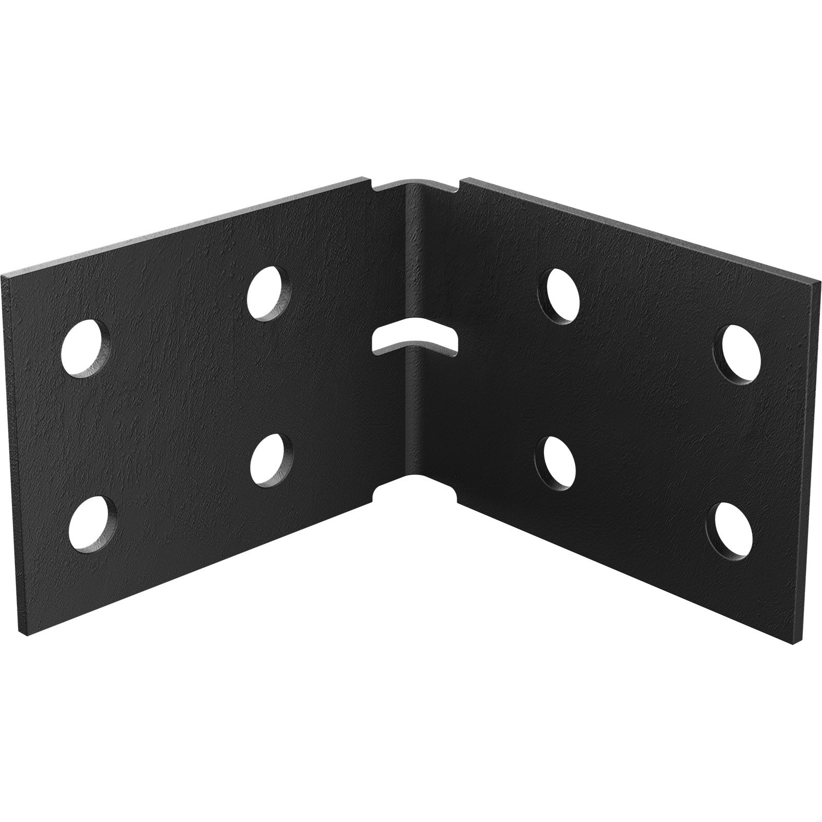Dunnings 100 x 100 x 70 x 3mm Black Heavy Duty Angle Bracket Plate - Image 1 of 1