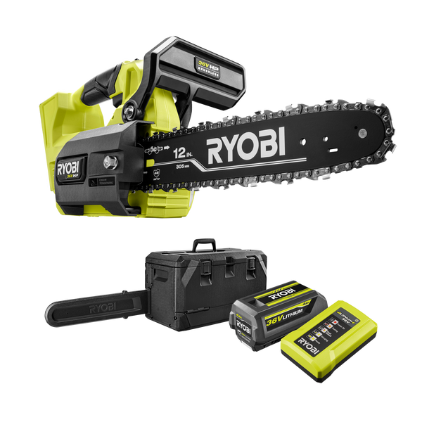 Ryobi 36V 12” 30cm HP Brushless Top Handle Chainsaw 4.0Ah Kit
