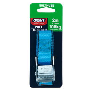 Grunt 25mm x 2m Pull Tie Down Quick Release Light Duty