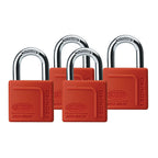 Lockwood 40mm Solid Brass 120N Series Padlock with Silicone Cover - 4 Pack - Image 3 of 4