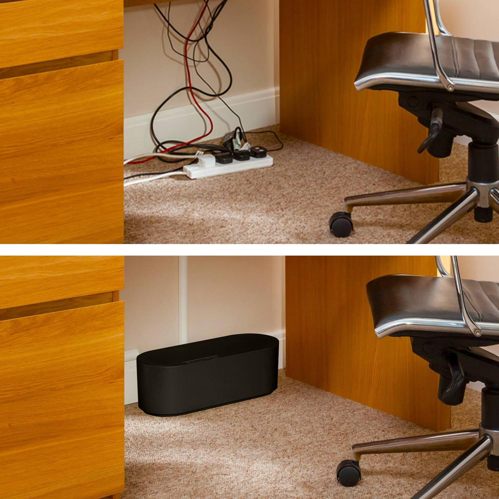 D-Line Small Black Cable Tidy Unit Management Box - Small - Image 7 of 10