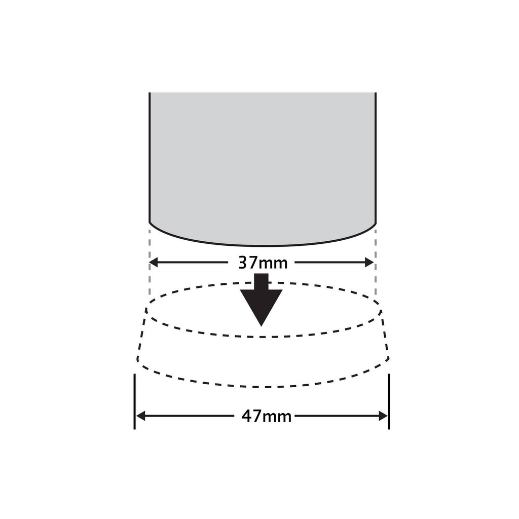 Surface Gard 37mm White Round Rubber Base Castor Cup - 4 Pack - Image 3 of 5