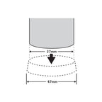 Surface Gard 37mm White Round Rubber Base Castor Cup - 4 Pack - Image 3 of 5