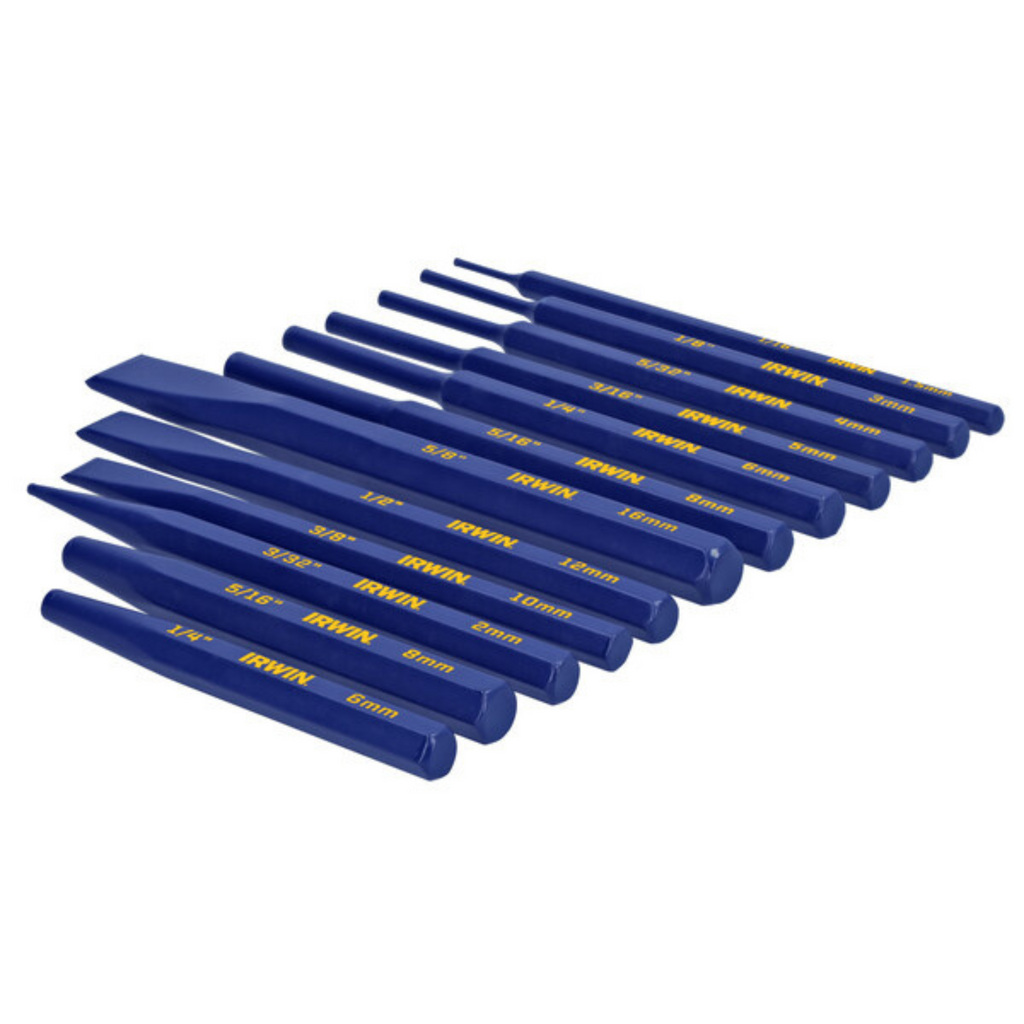 IRWIN 12 Piece Cold Chisel and Punch Set - Image 2 of 14